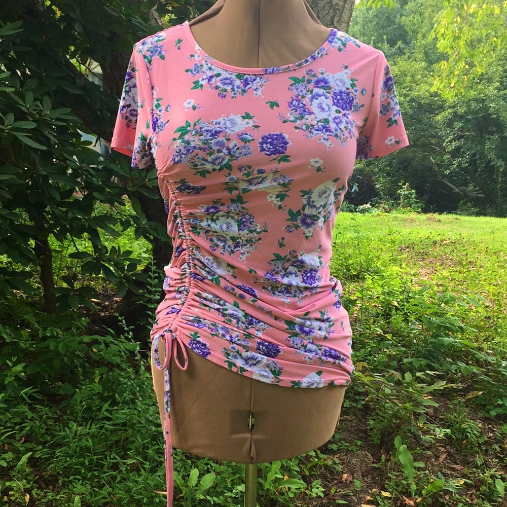 Kristin Nicole Pink Floral Top